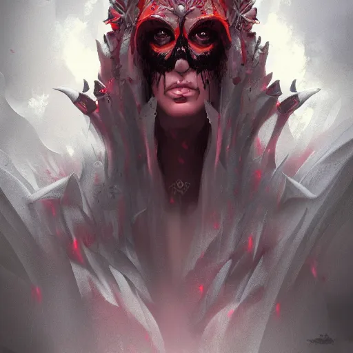 Image similar to queen of hell, highly detailed, full body, digital painting, concept art, artstation, smooth, sharp focus, illustration, atmospheric, cinematic