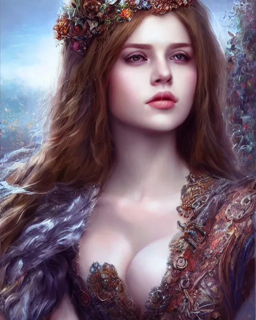 Image similar to a beautiful female, 8 k, hyperrealistic, full body, rule of the third, hyperdetailed, fantasy portrait by laura sava