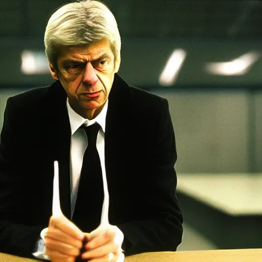 Image similar to arsene wenger in the matrix, photorealistic, highly detailed, sharp focus, 4 k, movie still