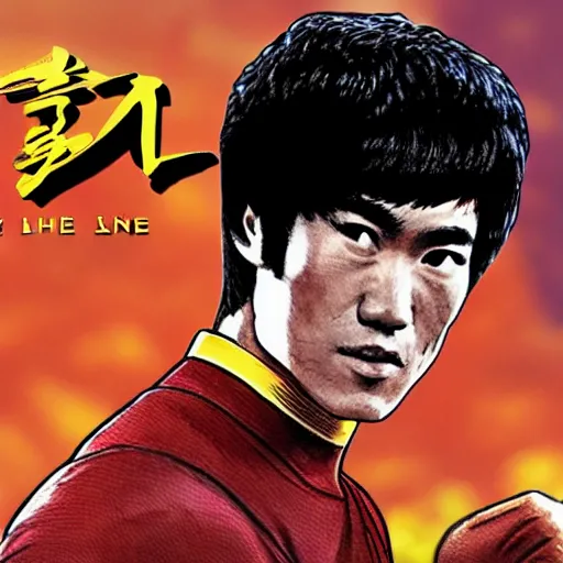 Image similar to bruce lee in shang chi outfit, 4 k