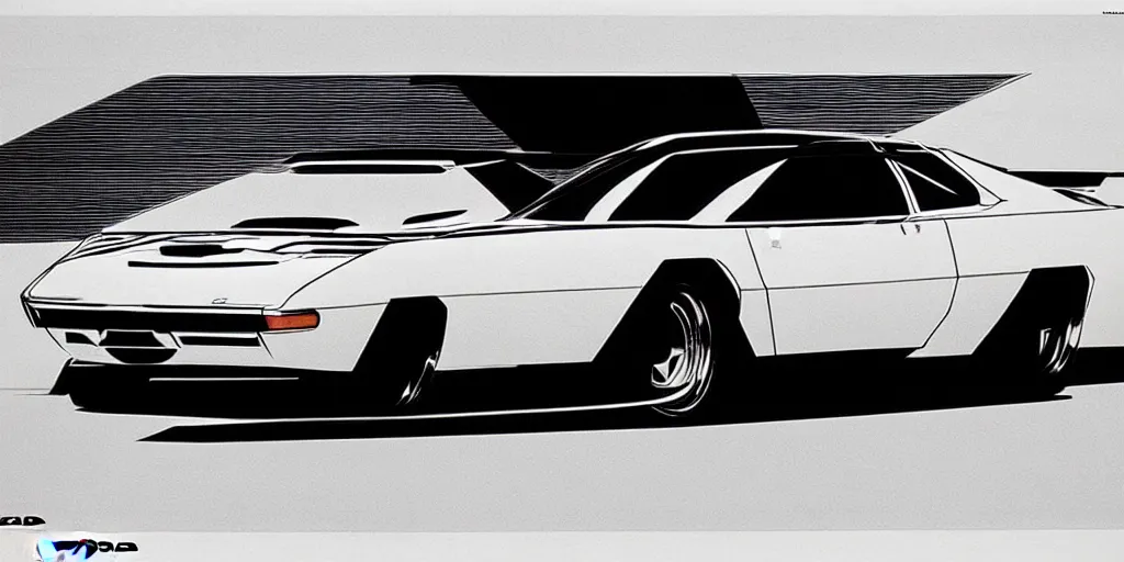 Prompt: jdm car design by syd mead