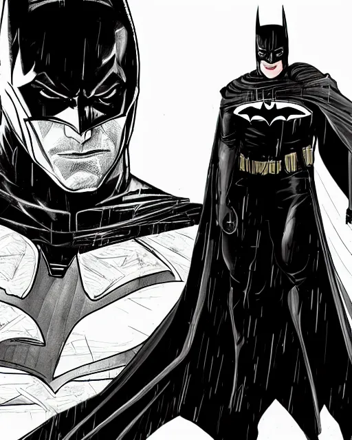 Image similar to ven as batman, with the powers of flash, dynamic lighting, fantasy concept art, trending on art station, stunning visuals, creative, cinematic, ultra detailed, comic strip style