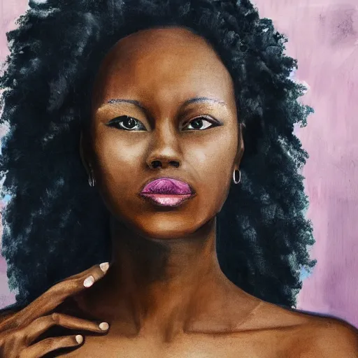 Prompt: black woman art 8 k