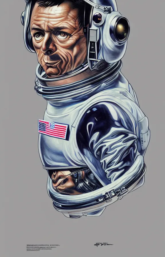 Prompt: portrait of an astronaut, ((((((alien)))))), in the style of hajime sorayama