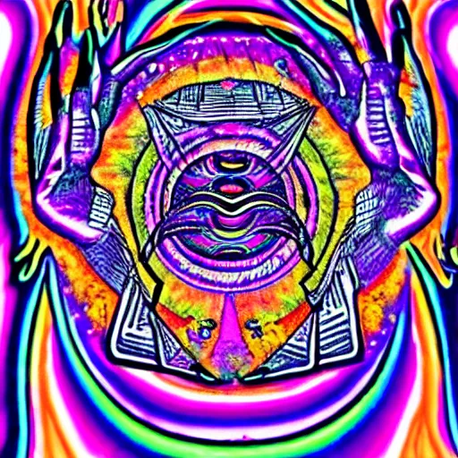 Image similar to prying open my third eye, psychedelic