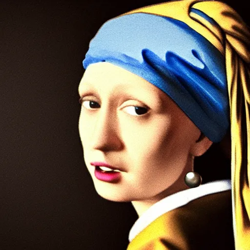 Prompt: Hitler with a Pearl Earring Painting by Johannes Vermeer, octane render, ethereal lighting, smooth, sharp focus