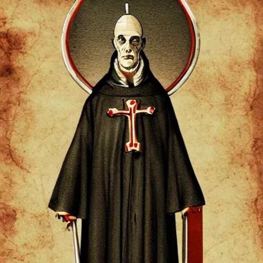 Image similar to photo of pope vampire hunter