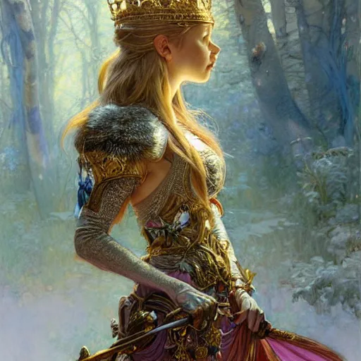 Image similar to highly detailed full body portrait of a enchanted wolf in the form of a beautiful young princess. d & d, art by donato giancola and ruan jia and carl larsson and magali villeneuve. trending on artstation, intricate details, energetic composition, golden ratio, concept art, illustration, elegant art