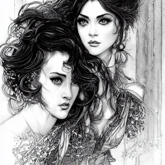 Image similar to a highly detailed portrait in the style of charles dana gibson and in the style of luis royo.