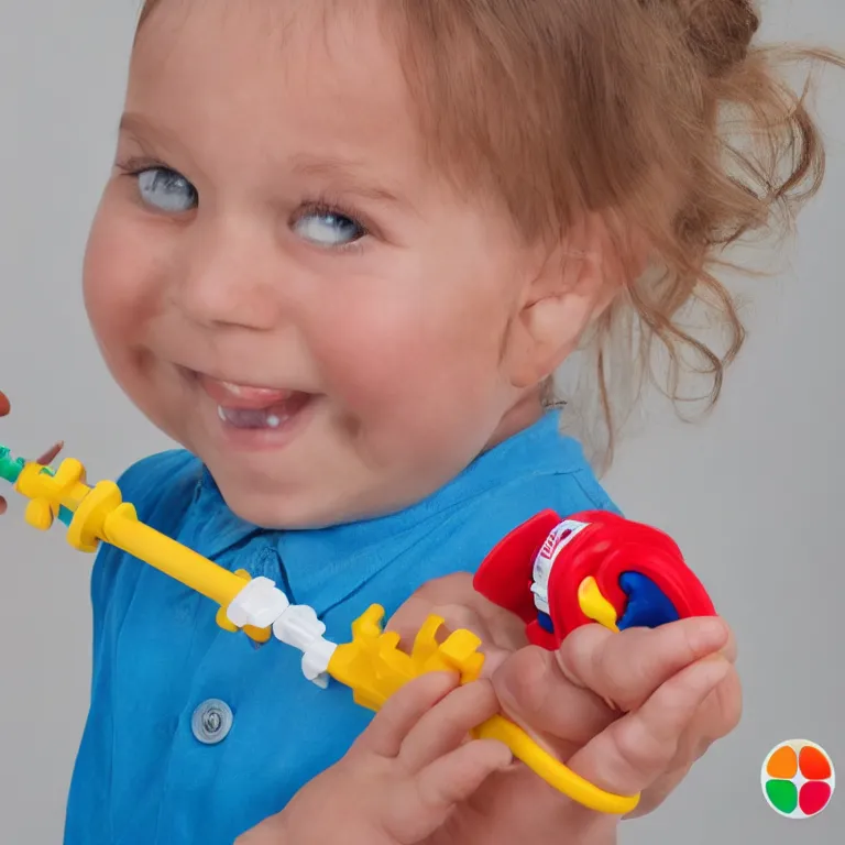 Image similar to fisher price cattle prod, product photo, studio lighting