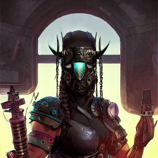 Image similar to cyberpunk viking helmet mask warrior goddess robot ninja fantasy, art gta 5 cover, official fanart behance hd artstation by jesper ejsing, by rhads, makoto shinkai and lois van baarle, ilya kuvshinov, ossdraws