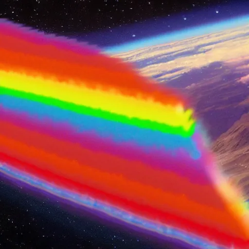 Image similar to national geographic photograph of nyan cat in space