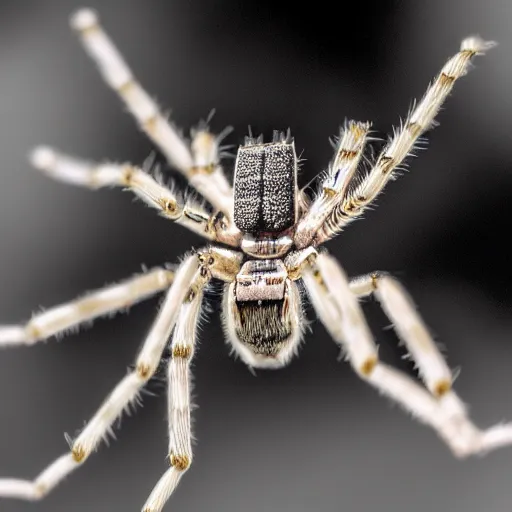 Image similar to macro photograph of a miniature mechanical spider