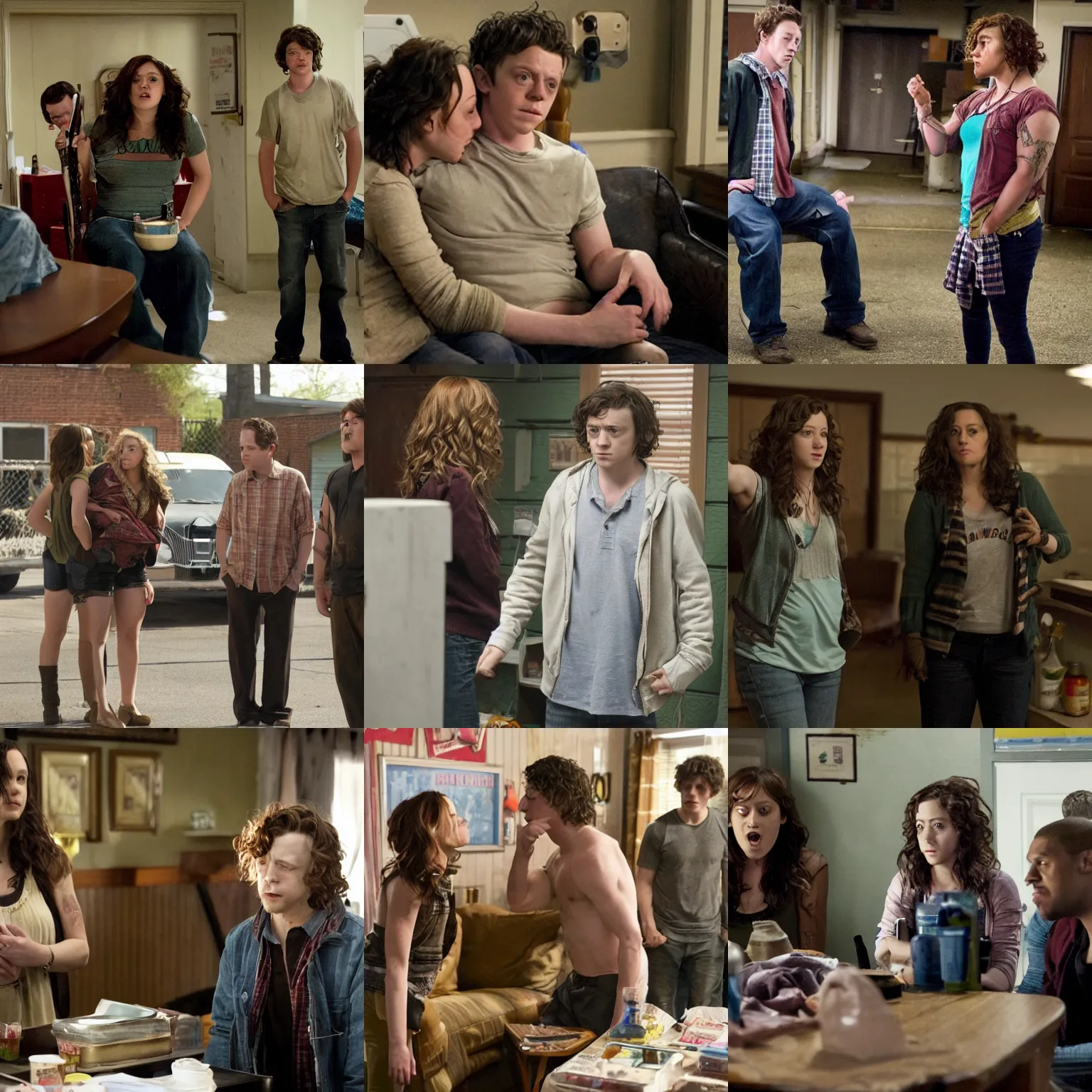 Prompt: a scene from shameless ( tv show )