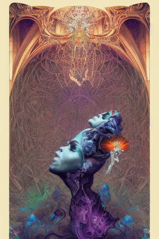 Image similar to the world, tarot card, fantasy drawing made of fractals, ultra realistic, wide angle, art nouveau, intricate details, rainbowshift, vivid colors, highly detailed by peter mohrbacher, wayne barlowe, maxfield parrish, aaron horkey, gaston bussiere, craig mullins