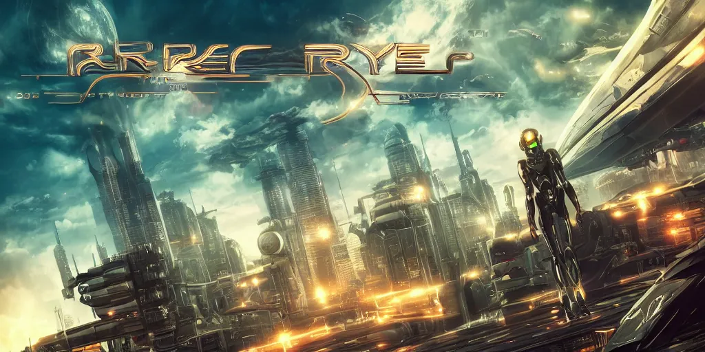 Prompt: r - type movie poster, 3 d anime, arcane style, retropunk, steampunk, high resolution, city landscape, side scrolling, rule of thirds, 4 k