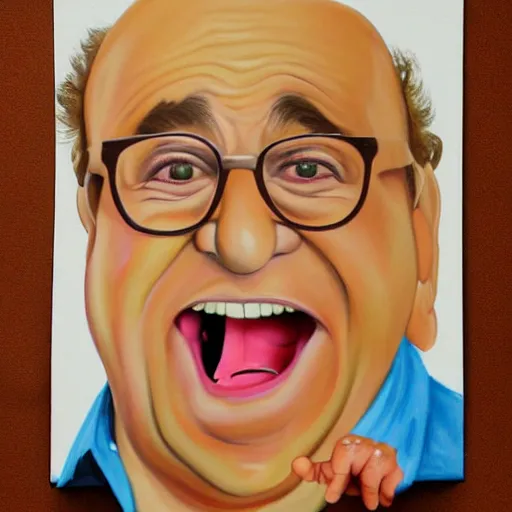 Image similar to Danny Devito painting by James-Jean-etherealianno