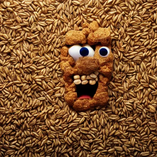 Image similar to a monster made of vital wheat gluten