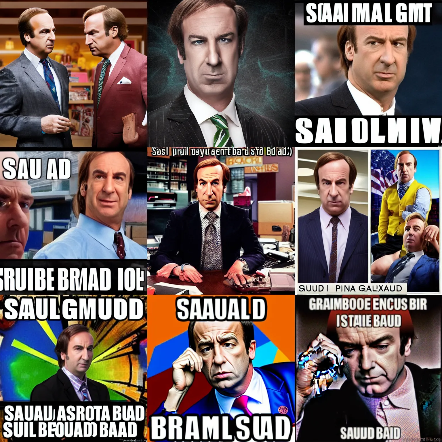 Prompt: saul goodman mix with brad pit