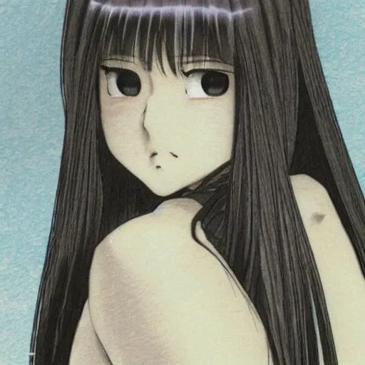 Image similar to young girl by hiroaki samura, detailed, manga, illustration