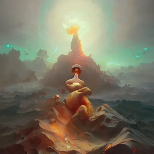 Prompt: art by peter mohrbacher, benoit mandelbrot, james christensen, wlop, alena aenami, rhads, frank gehry, fenghua zhong