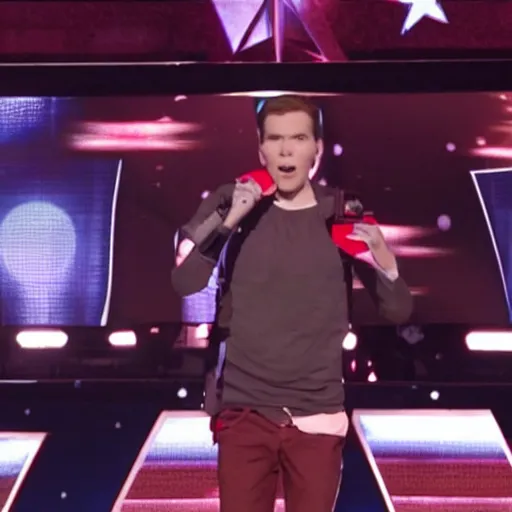 Image similar to jerma985 in america's got talent