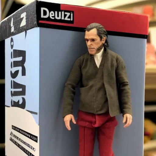 Image similar to Photo of a Gilles Deleuze action figure in its box