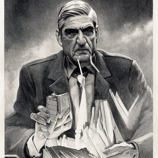 Prompt: soviet propaganda of communist peasasnt robert mueller, by j. c. leyendecker, bosch, and beksinski