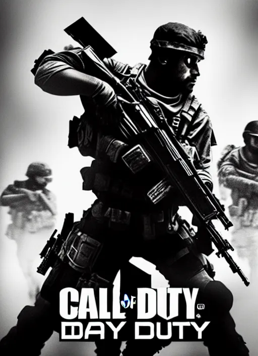 Prompt: call of duty poster