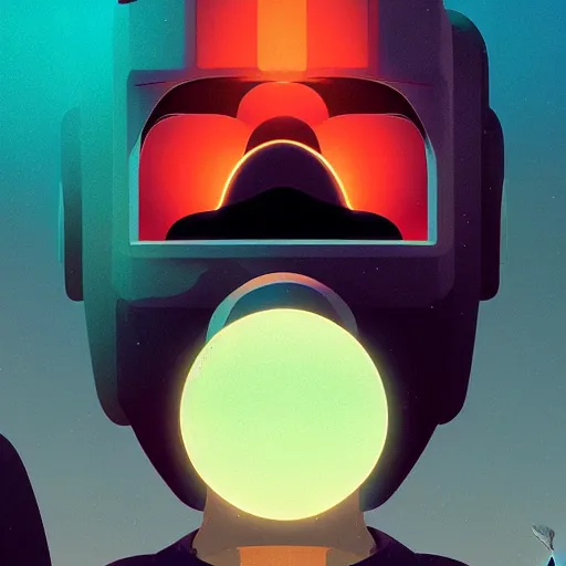 Image similar to face icon stylized minimalist close encounters of the third kind, loftis, cory behance hd by jesper ejsing, by rhads, makoto shinkai and lois van baarle, ilya kuvshinov, rossdraws global illumination