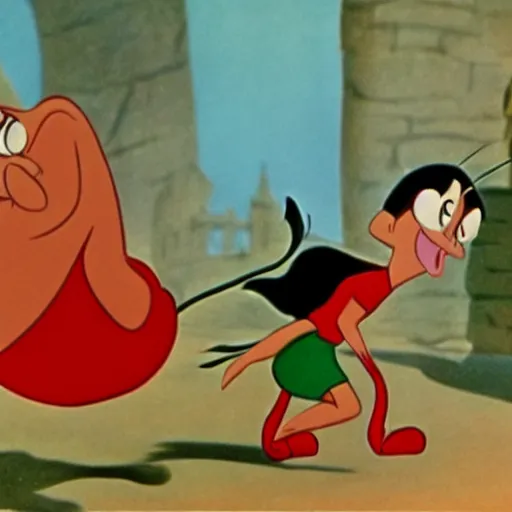 Prompt: a film still from the cartoon the lazy dragon ( 1 9 5 1 ) directed by walt disney