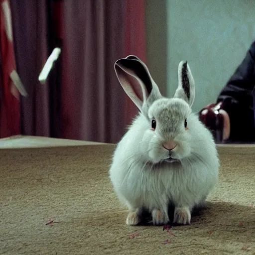 Image similar to a rabbit in the movie twin peaks