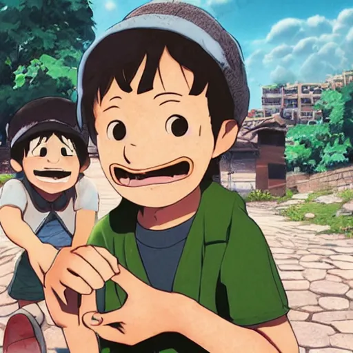 Image similar to El chavo del ocho by makoto shinkai