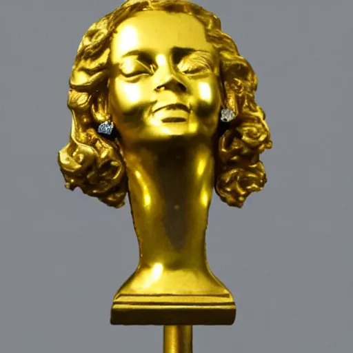 Image similar to bust with a golden piercing