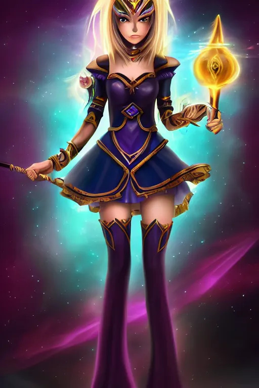 Image similar to beautiful dark magician girl, full body, mystical, ultra detailed, 4k