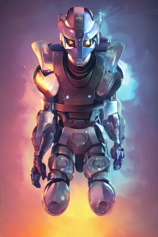 Image similar to epic mask helmet robot ninja portrait stylized as fornite style game design fanart by concept artist gervasio canda, behance hd by jesper ejsing, by rhads, makoto shinkai and lois van baarle, ilya kuvshinov, rossdraws global illumination radiating a glowing aura global illumination ray tracing hdr render in unreal engine 5