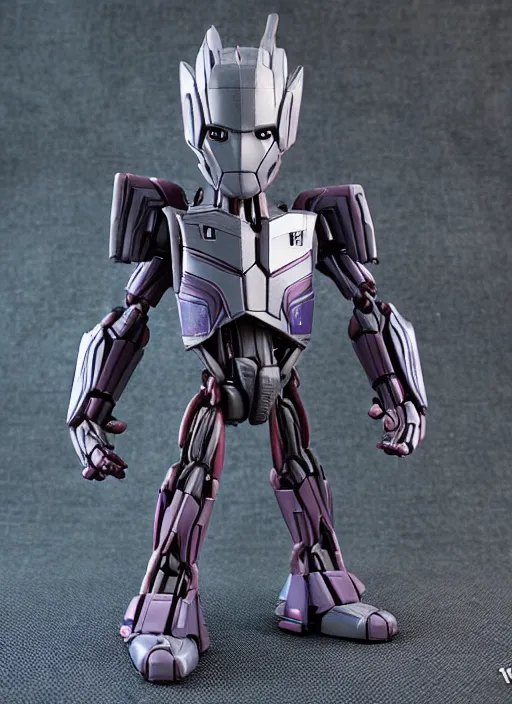 Image similar to transformers decepticon baby groot action figure from transformers : kingdom, pvc figurine, symmetrical details, gunpla, android, robot, by hasbro, takaratomy, tfwiki. net photography, product photography, official media