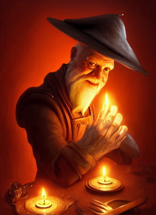 Image similar to portrait of carrot ironfoundersson, discworld, intricate, elegant, candle light, highly detailed, digital painting, artstation, concept art, smooth, sharp focus, illustration, art by wlop, mars ravelo and greg rutkowski