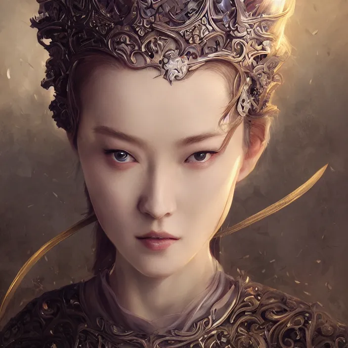 Image similar to a masterpiece ultrarealistic ultradetailed portrait princess of a very beautiful ninja girl, baroque renaissance. medium shot, intricate, elegant, by stanley artgerm lau, wlop, rossdraws, james jean, andrei riabovitchev, marc simonetti, light by julie bell, ismail inceoglu, porcelain skin. global illumination. vfx