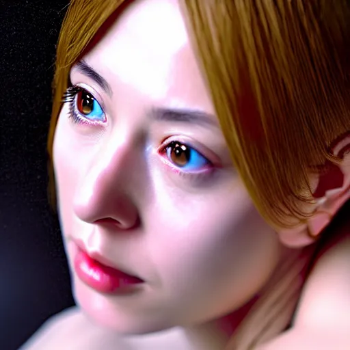 Prompt: hyperrealism photography computer simulation visualisation of parallel universe cgi anime scene with beautiful highly detailed woman by caravaggio