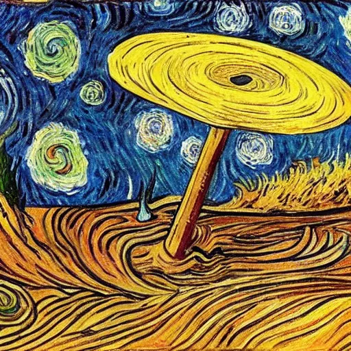 Image similar to a hippocampus, fantasy art, van gogh