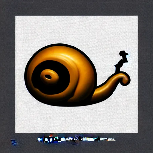 Image similar to cartoon snail, trending on artstation