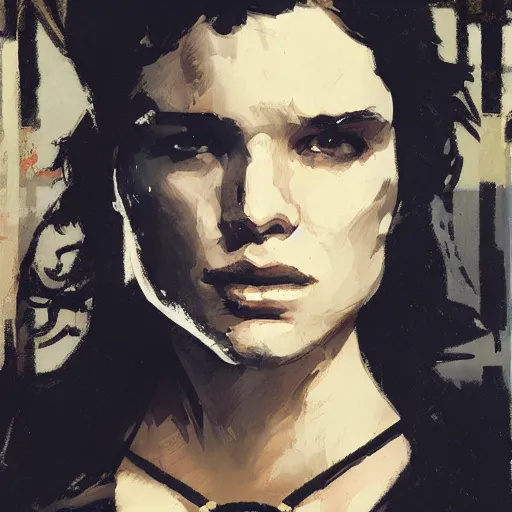 Image similar to john snow, intricate, elegant, highly detailed, greg manchess, mucha, liepke, ruan jia, jeffrey catherine jones, ridley scott