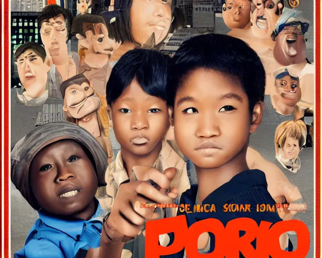 Image similar to movie poster for a movie called pokoanboi