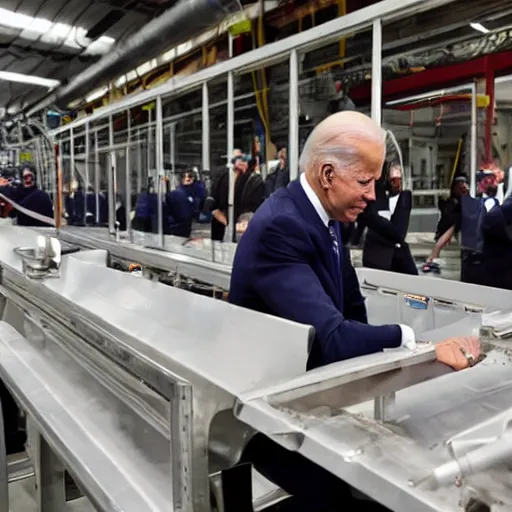 Image similar to joe biden at the wockhardt factory