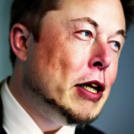 Image similar to Elon Musk talking on the phone, 4k, HD,