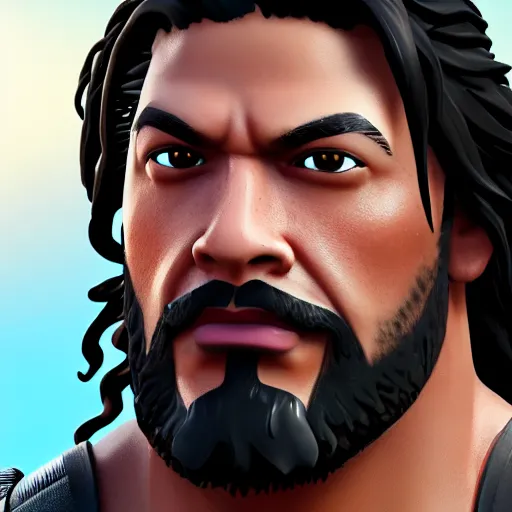 Image similar to a detailed portrait of roman reigns in fortnite, unreal engine 5 rendered, incredibly highly detailed and realistic, 8 k, sharp focus, studio quality