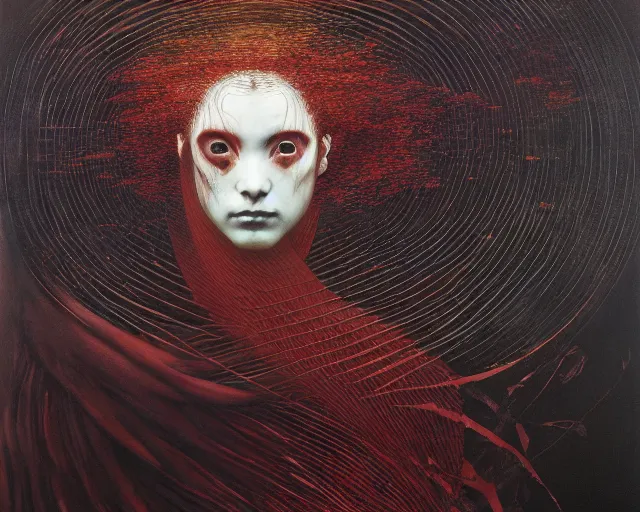 Image similar to eternal eclipse, a brutalist beautifully designed, rich deep colours, painted by francis bacon, yoshitaka amano, sebastiao salgado, julia margaret cameron, adrian ghenie, james jean and petra cortright, part by gerhard richter, part by takato yamamoto. 8 k masterpiece.