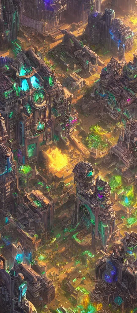 Image similar to world of warcraft futuristic, hyper detailed, cyberpunk