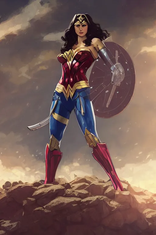 Wonder Woman RPG Video Game Character - AI Generated Artwork